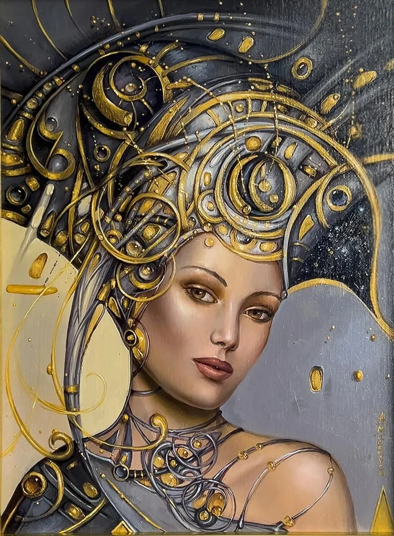 Wspaniały Wynik na Aukcji „Zaginione Klejnoty Nefretiti” – Anastasiya Markovych, Obraz Olejny 30x40 Cm 26400 Zł